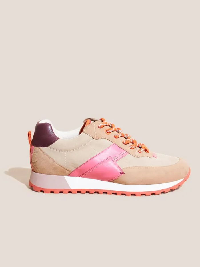 Women TRAINERS White Stuff Retro Sports Trainers Natural Multi Women TRAINERS White Stuff Retro Sports Trainers Natural Multi