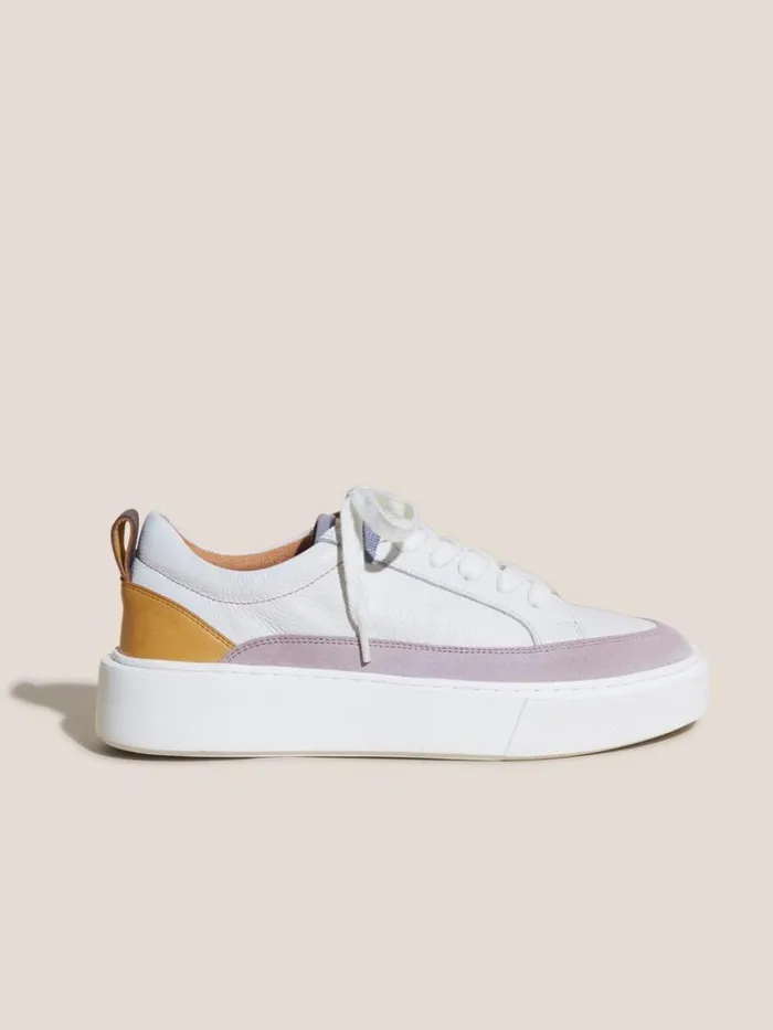 Women TRAINERS White Stuff XL Extralight Leather Trainer White Multi