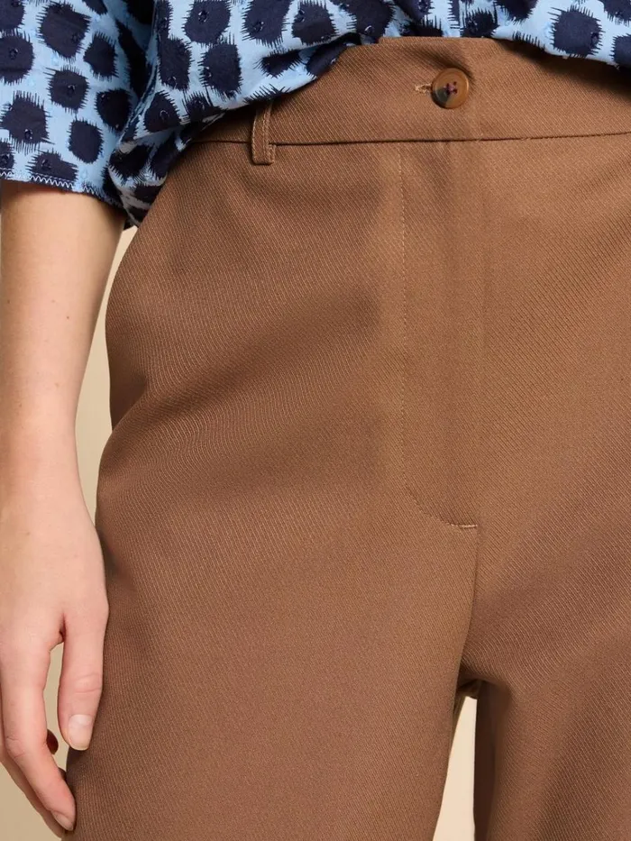 Women TROUSERS White Stuff Belle Wide Leg Trouser Mid Tan Women TROUSERS White Stuff Belle Wide Leg Trouser Mid Tan