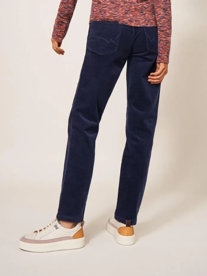 Women TROUSERS White Stuff Brooke Mid Rise Cord Trouser Dark Navy Women TROUSERS White Stuff Brooke Mid Rise Cord Trouser Dark Navy