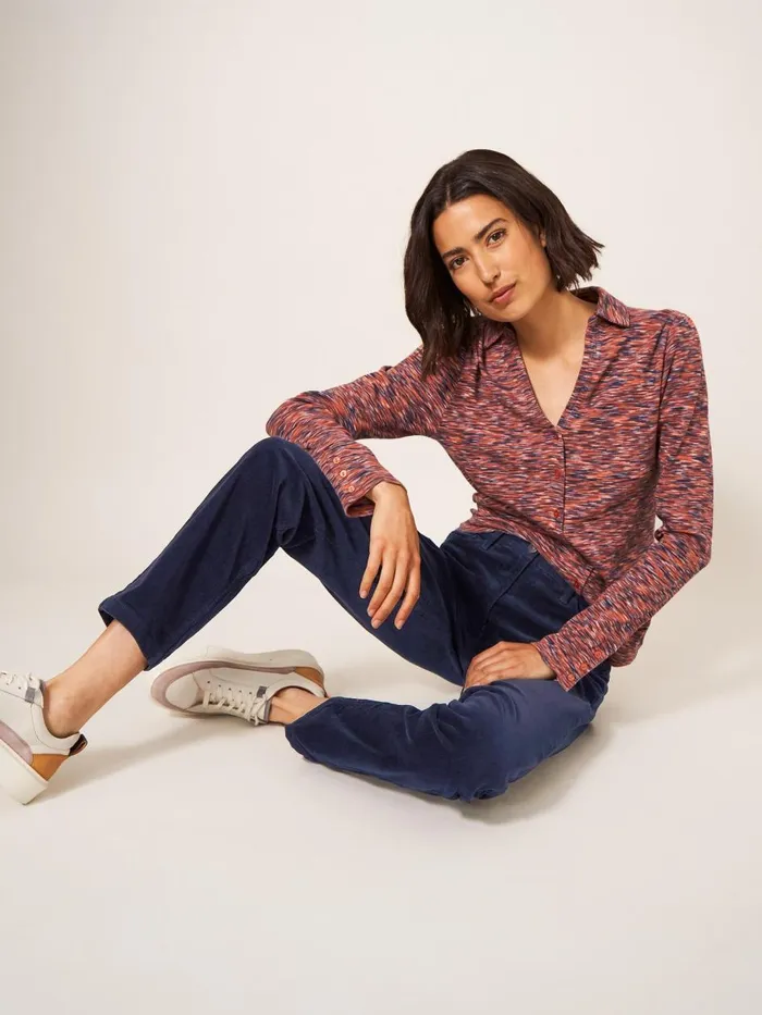 Women TROUSERS White Stuff Brooke Mid Rise Cord Trouser Dark Navy Women TROUSERS White Stuff Brooke Mid Rise Cord Trouser Dark Navy