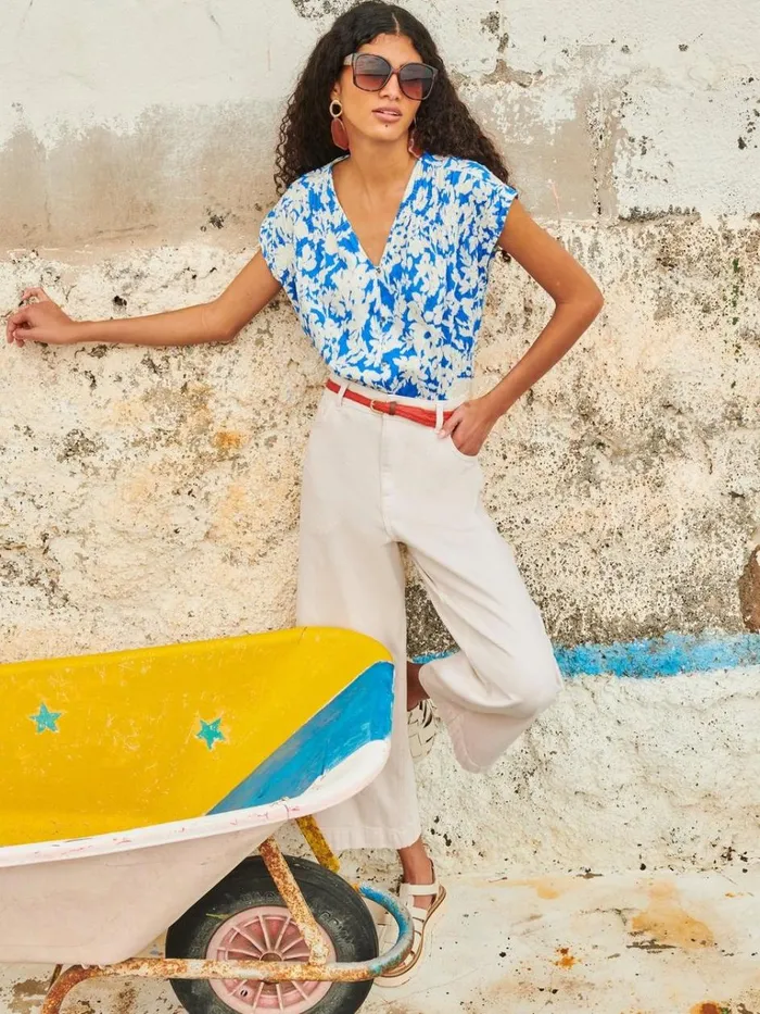 Women TROUSERS White Stuff Tia Wide Leg Crop Jean Natural White Women TROUSERS White Stuff Tia Wide Leg Crop Jean Natural White