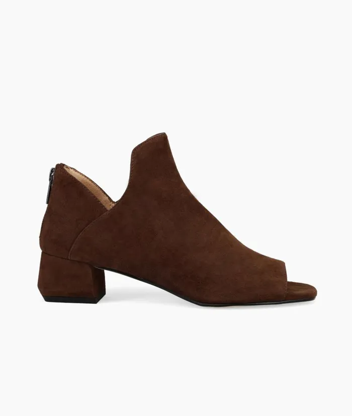 Women Vonn Bootie 8211 Chocolate Pelle Moda Low Heels
