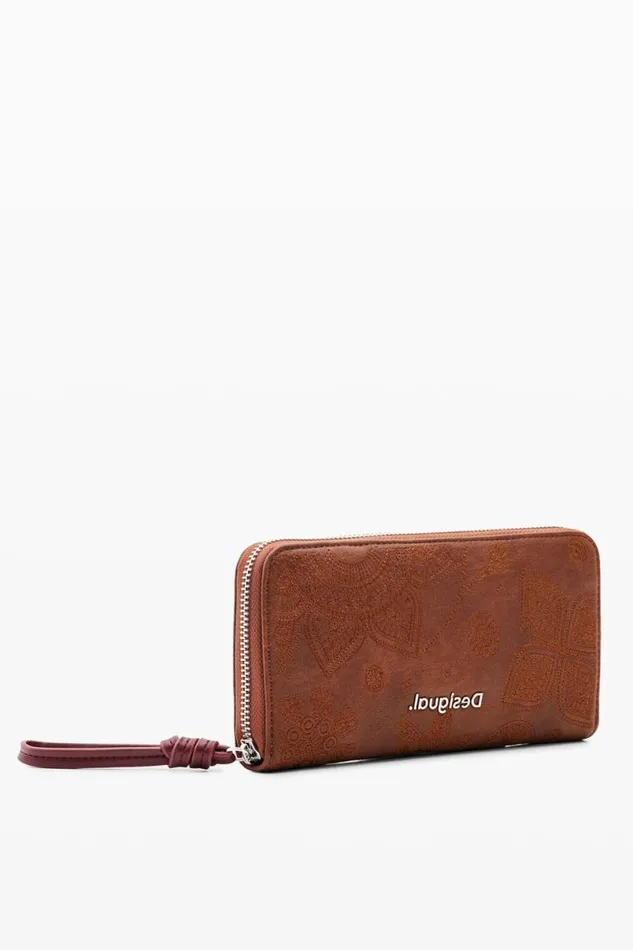 Women Wallets and Purses Desigual Large Floral Embroidery Wallet
