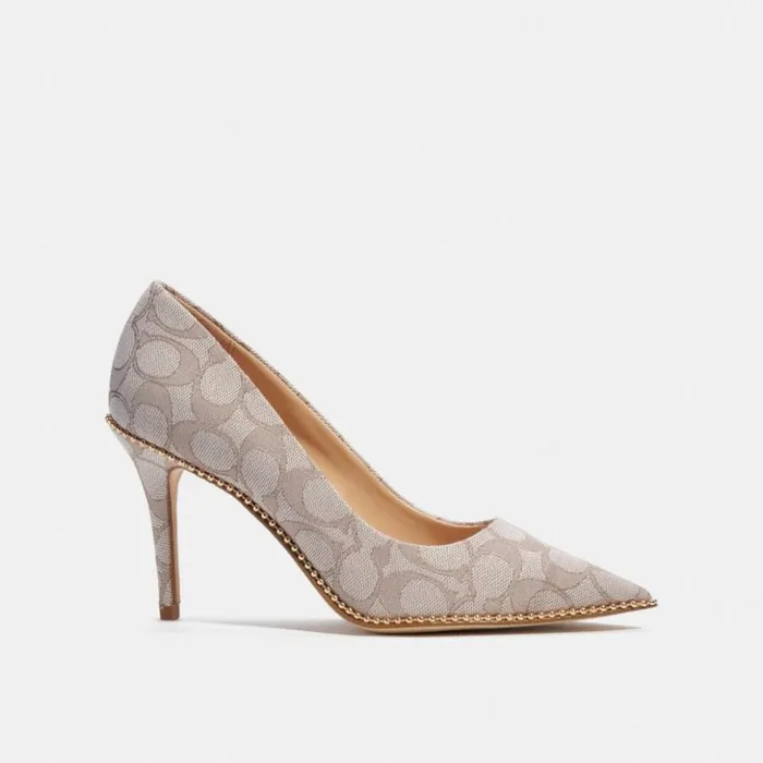 Women Waverly Pump Stone Coach Heels