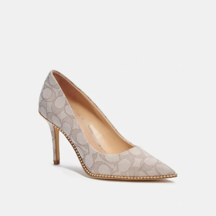 Women Waverly Pump Stone Coach Heels