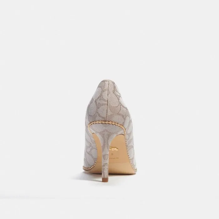 Women Waverly Pump Stone Coach Heels