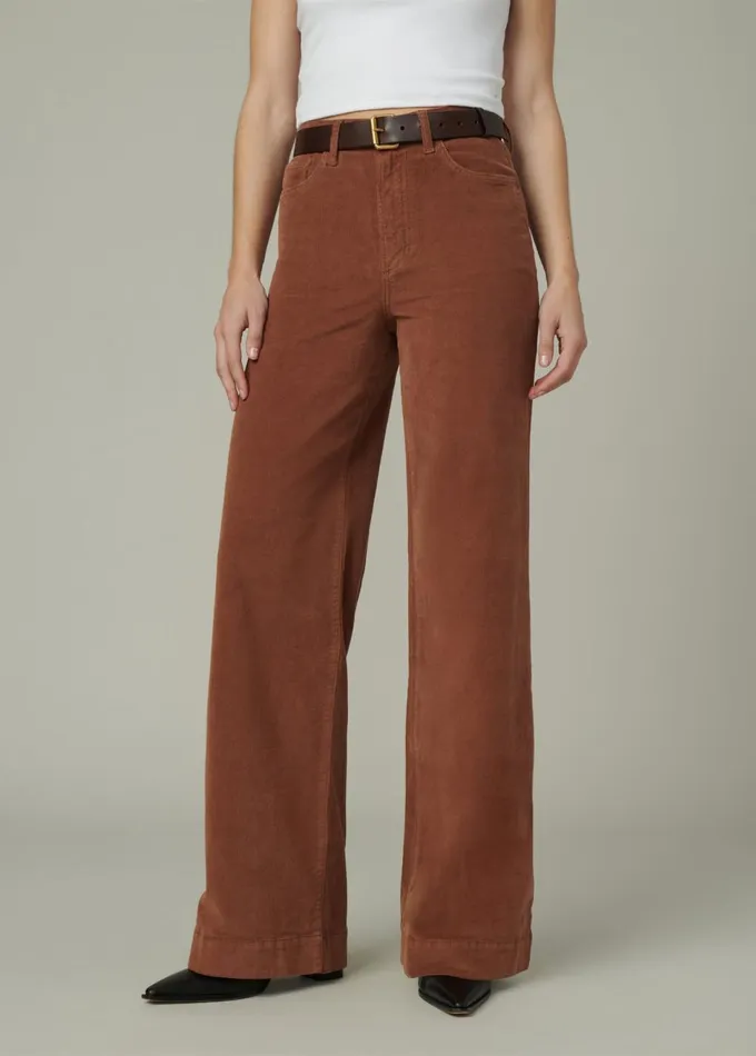 Women Wide Leg Joe039s Jeans THE MIA Cambridge Brown