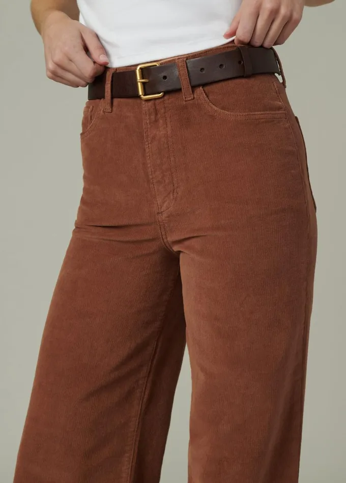 Women Wide Leg Joe039s Jeans THE MIA Cambridge Brown