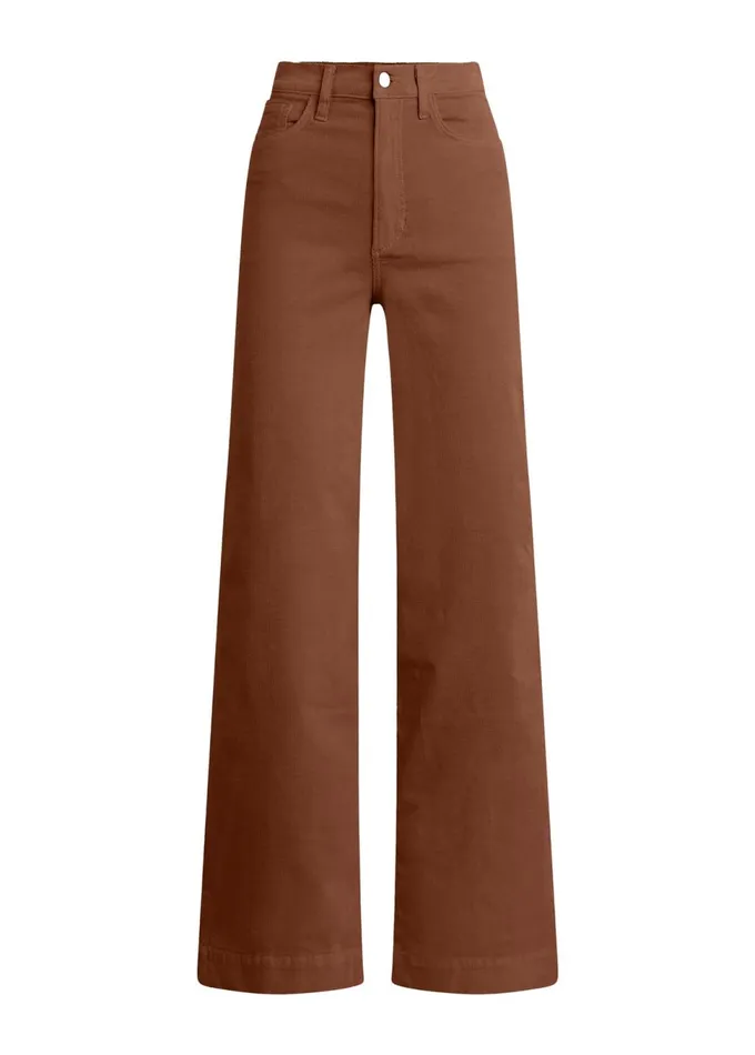 Women Wide Leg Joe039s Jeans THE MIA Cambridge Brown
