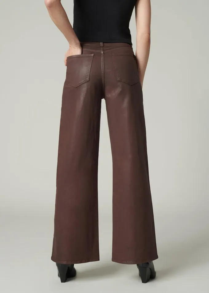 Women Wide Leg Joe039s Jeans THE MIA PETITE Espresso
