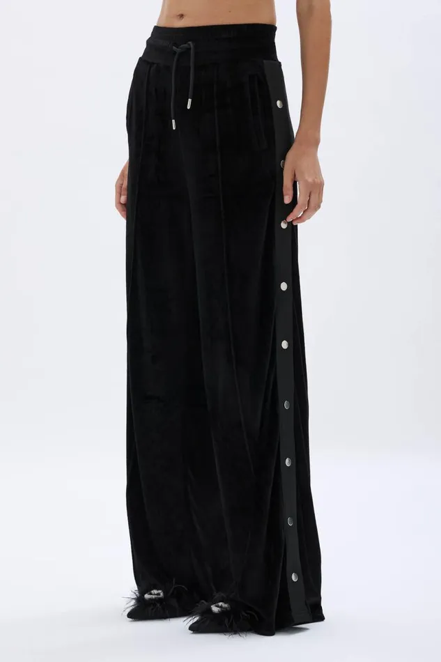 Women Wideleg Velvet Trousers Black Black Sonia Rykiel Trousers And Denim