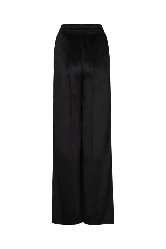 Women Wideleg Velvet Trousers Black Black Sonia Rykiel Trousers And Denim