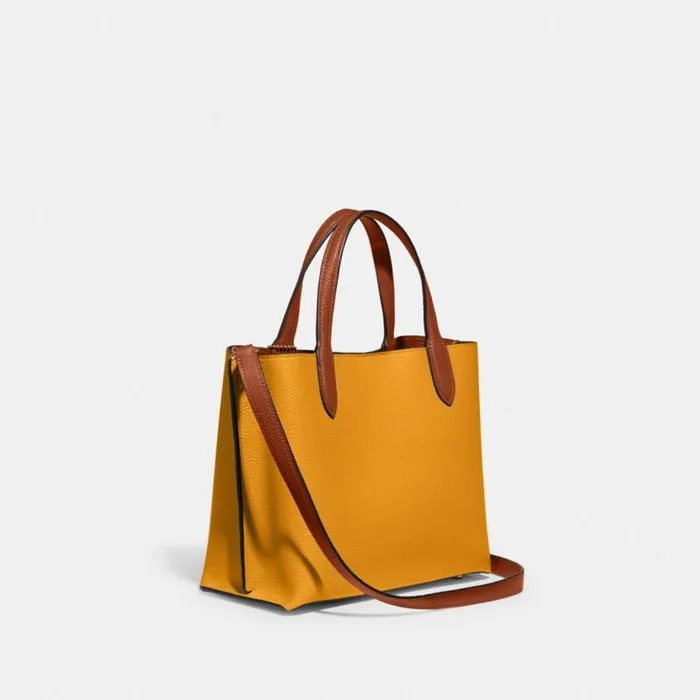 Women Willow Tote 24 In Colorblock Brassbuttercup Multi Coach Totes and Carryalls Women Willow Tote 24 In Colorblock Brassbuttercup Multi Coach Totes and Carryalls