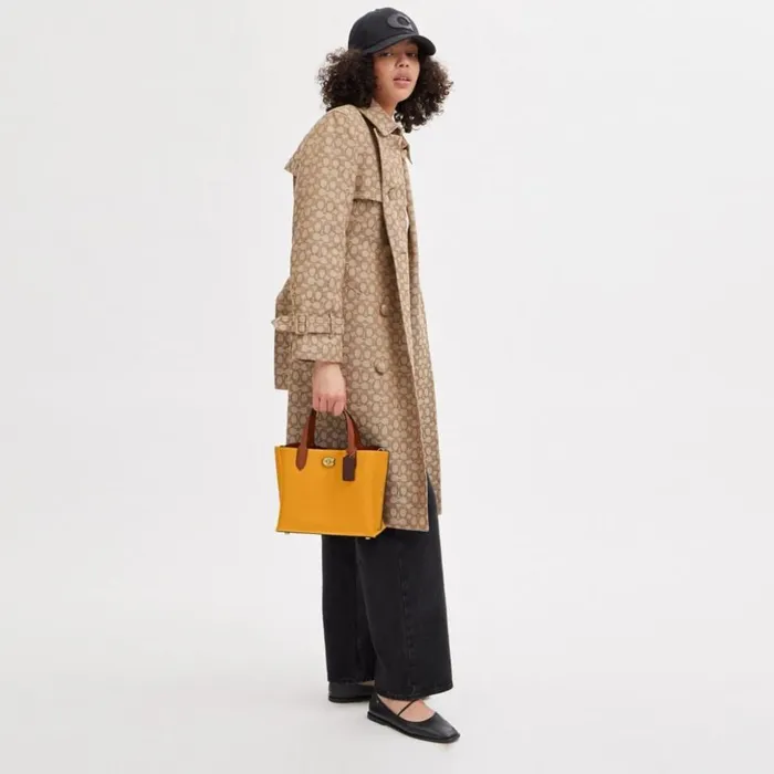 Women Willow Tote 24 In Colorblock Brassbuttercup Multi Coach Totes and Carryalls Women Willow Tote 24 In Colorblock Brassbuttercup Multi Coach Totes and Carryalls