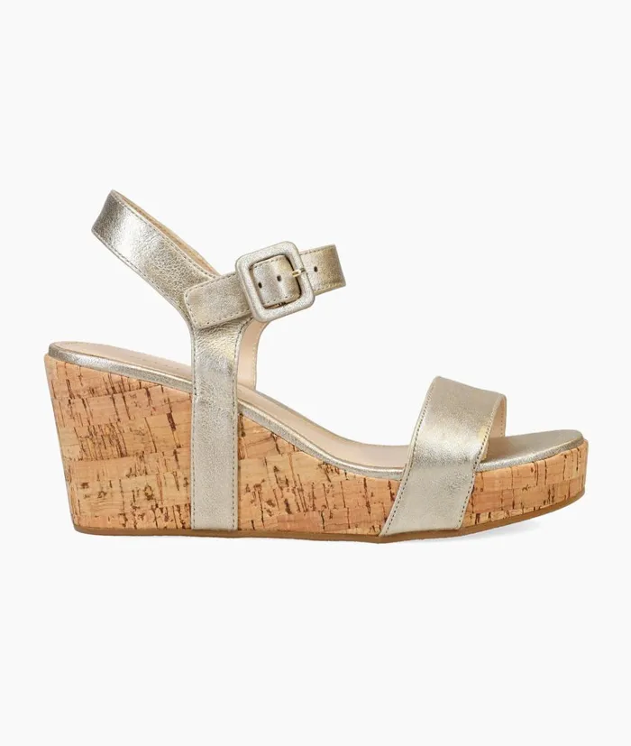 Women Wiltz Wedge 8211 Gold Pelle Moda Wedges