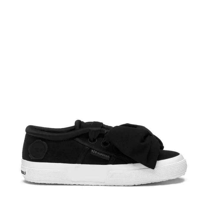 Women Woman 2750 COTTON BOW Low Cut BLACK Superga Low Cut