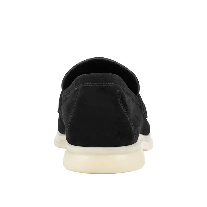 Women Yanelli Casual Loafer Black Suede Loafers and Flats Marc Fisher