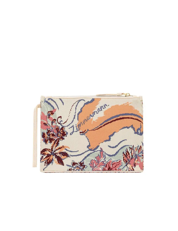 Women Zimmermann Bags Jacquard Pouch Nautical Map