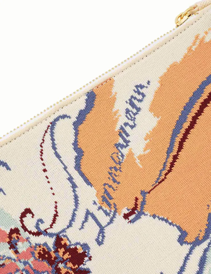Women Zimmermann Bags Jacquard Pouch Nautical Map