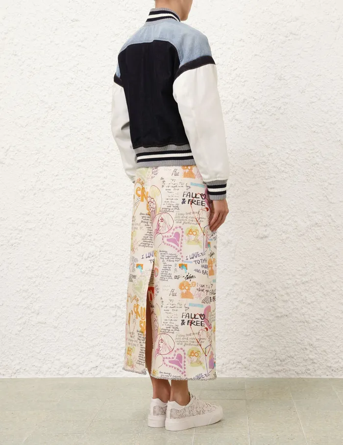 Women Zimmermann Clothing Crush Embellished Midi Skirt Dear Diary