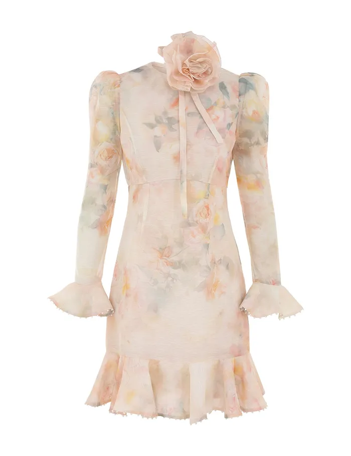 Women Zimmermann Clothing Crush Flower Mini Dress Ciara Floral