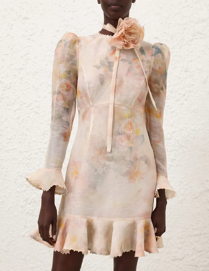 Women Zimmermann Clothing Crush Flower Mini Dress Ciara Floral