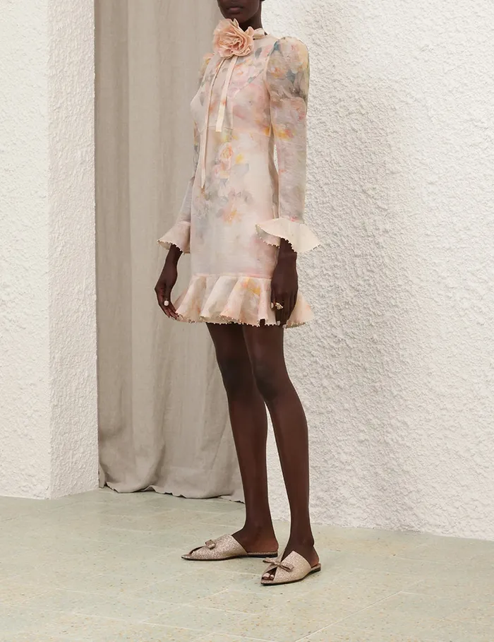 Women Zimmermann Clothing Crush Flower Mini Dress Ciara Floral