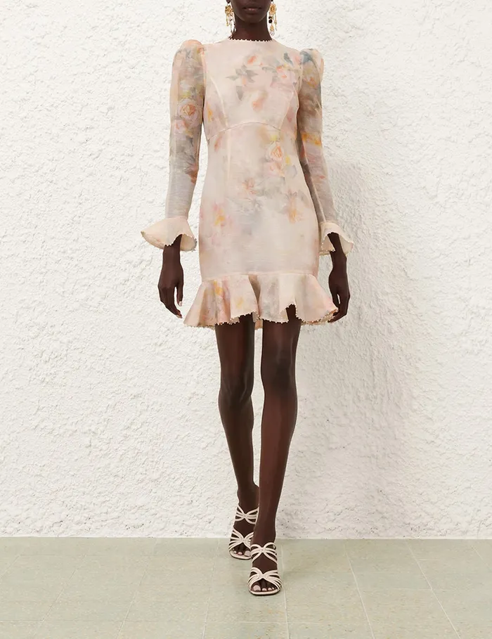Women Zimmermann Clothing Crush Flower Mini Dress Ciara Floral
