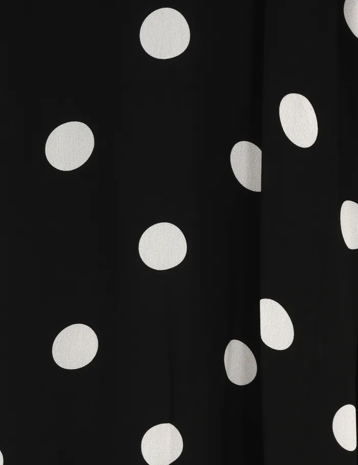 Women Zimmermann Clothing Crush Tie Neck Billow Dress Blackcream Dot