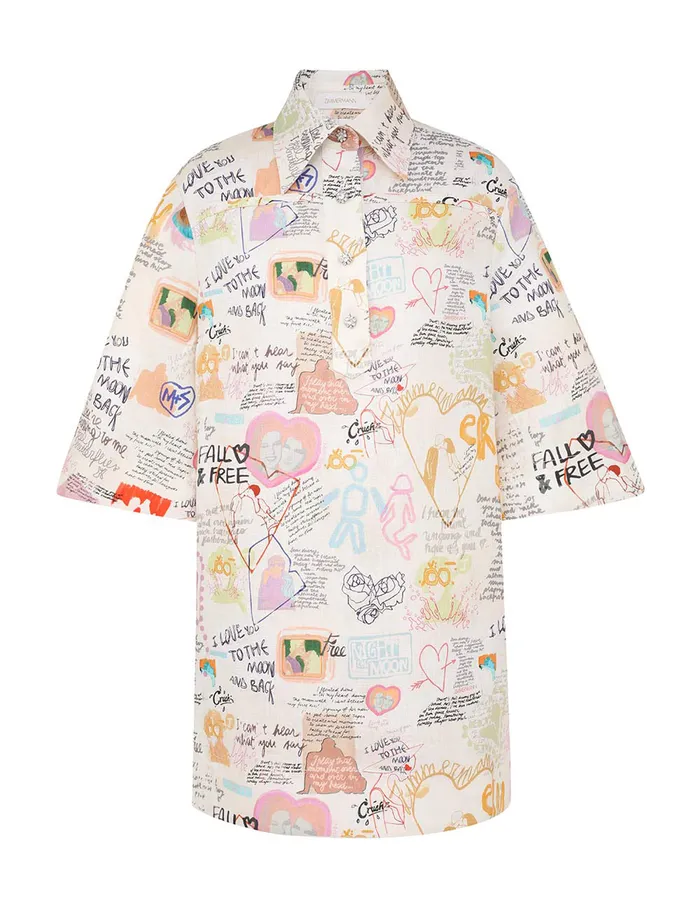 Women Zimmermann Clothing Crush Tunic Dress Dear Diary
