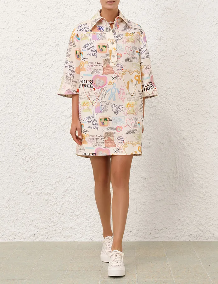Women Zimmermann Clothing Crush Tunic Dress Dear Diary