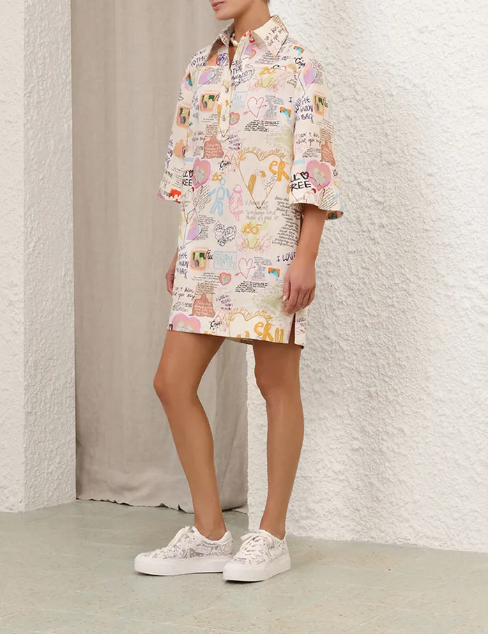Women Zimmermann Clothing Crush Tunic Dress Dear Diary