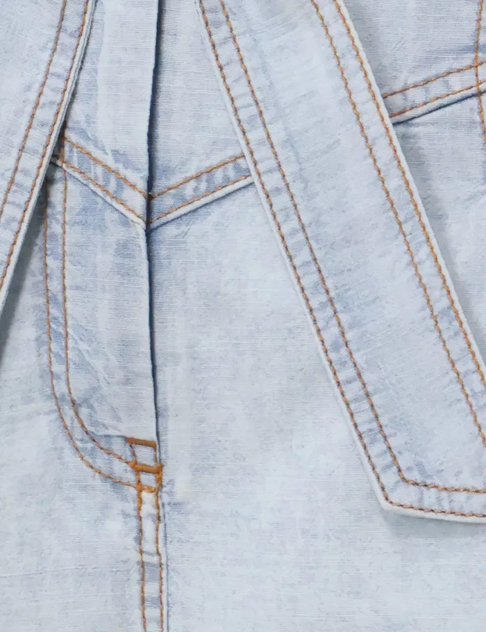 Women Zimmermann Clothing Denim Skirt Blue Smoke
