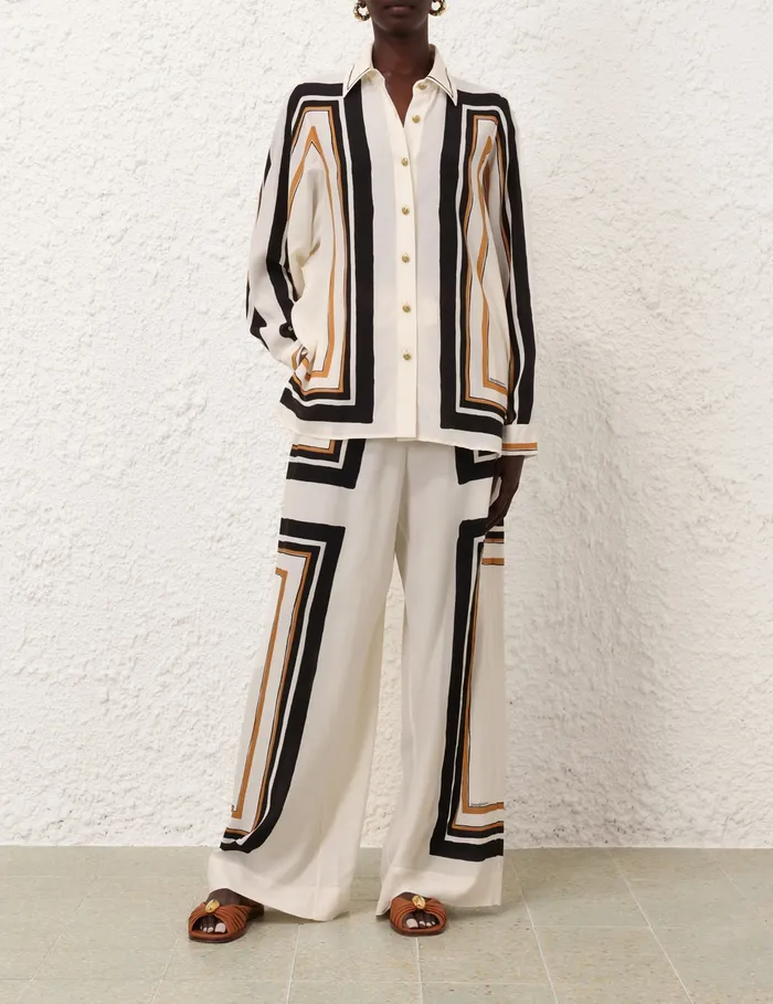 Women Zimmermann Clothing Draw Waist Pant Stripe