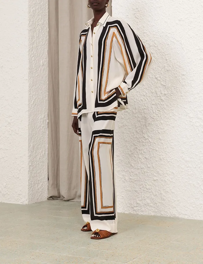 Women Zimmermann Clothing Draw Waist Pant Stripe