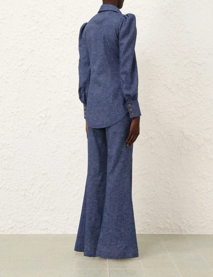 Women Zimmermann Clothing Eden Chambray Tunic Chambray