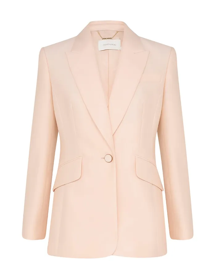 Women Zimmermann Clothing Eden Tailored Jacket Macadamia