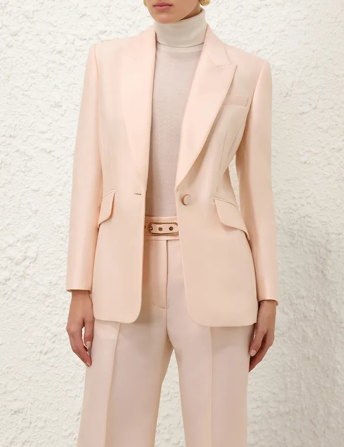 Women Zimmermann Clothing Eden Tailored Jacket Macadamia