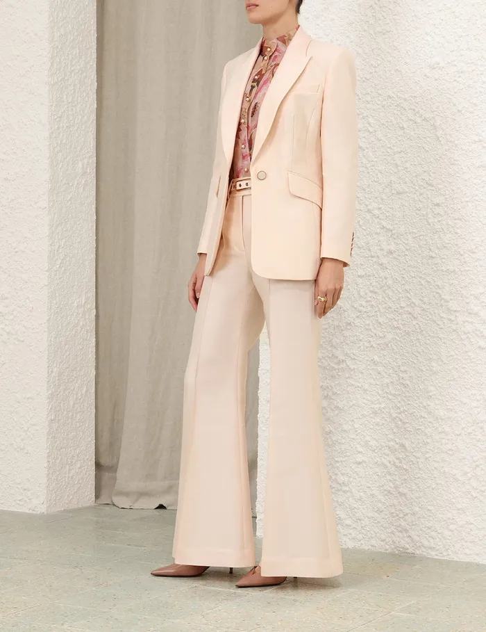 Women Zimmermann Clothing Eden Tailored Jacket Macadamia