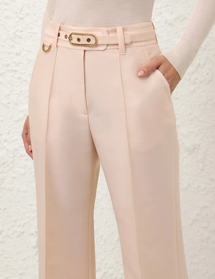 Women Zimmermann Clothing Eden Wide Leg Pant Macadamia