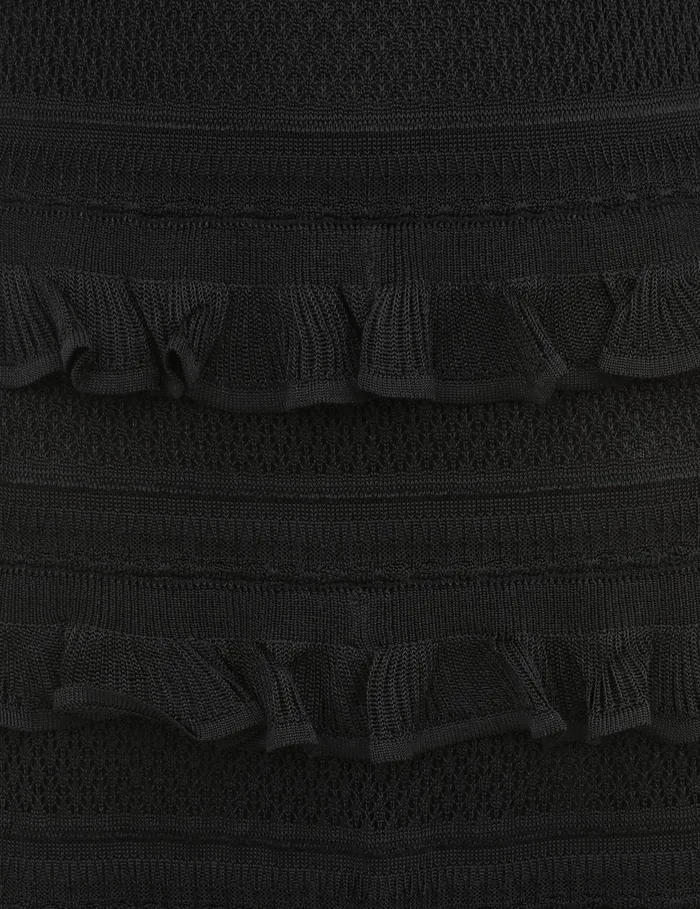 Women Zimmermann Clothing Illustration Frilled Skirt Black