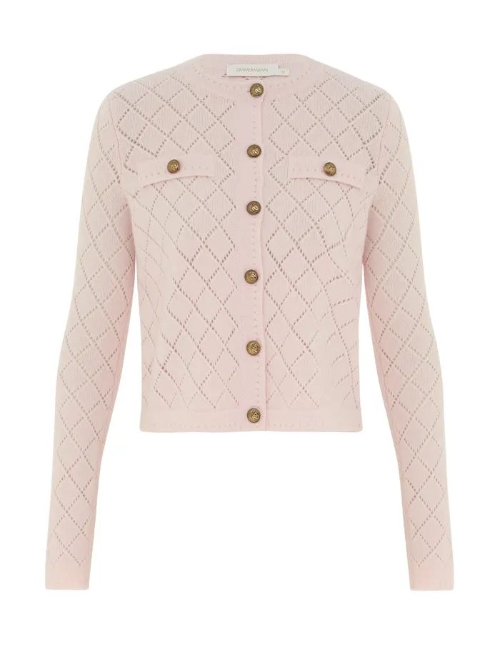 Women Zimmermann Clothing Illustration Pointelle Top Blush