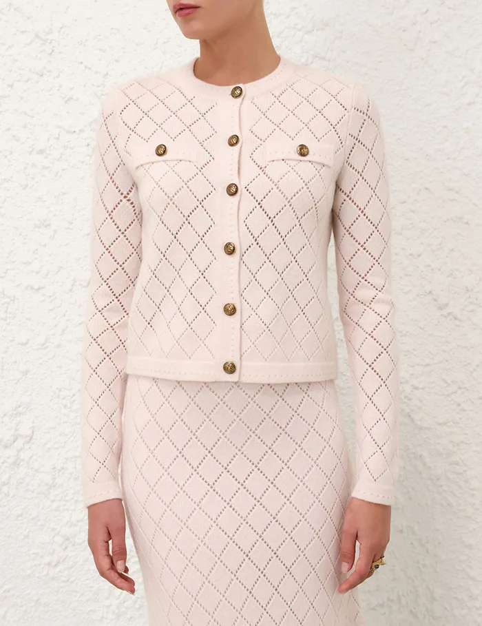 Women Zimmermann Clothing Illustration Pointelle Top Blush