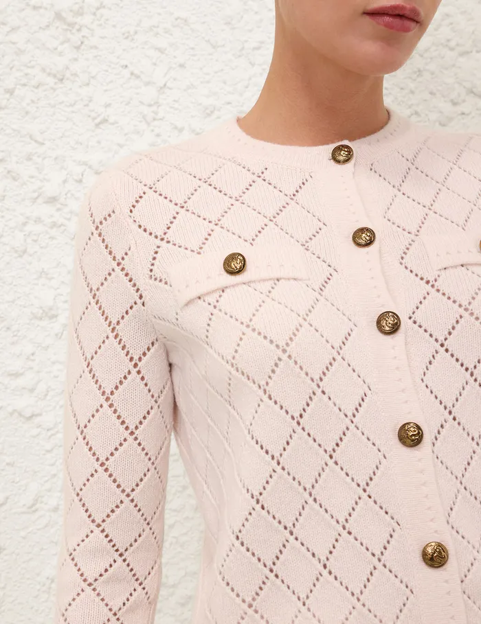 Women Zimmermann Clothing Illustration Pointelle Top Blush