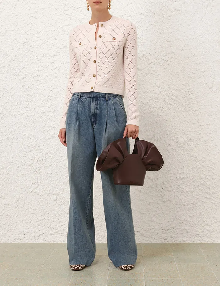 Women Zimmermann Clothing Illustration Pointelle Top Blush