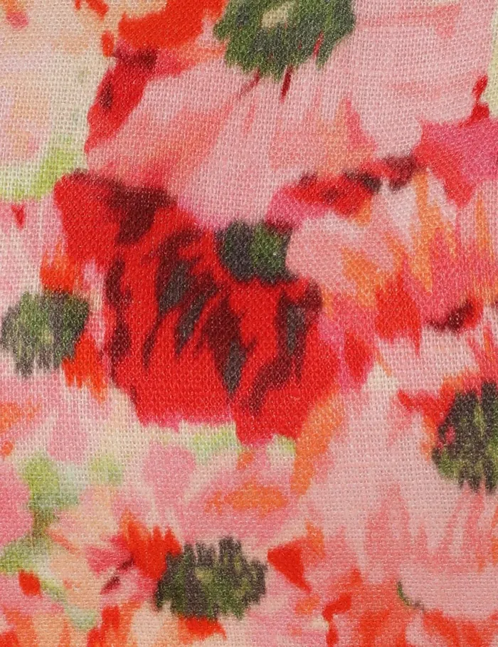 Women Zimmermann Clothing Lightburst Cut Out Mini Dress Red Floral