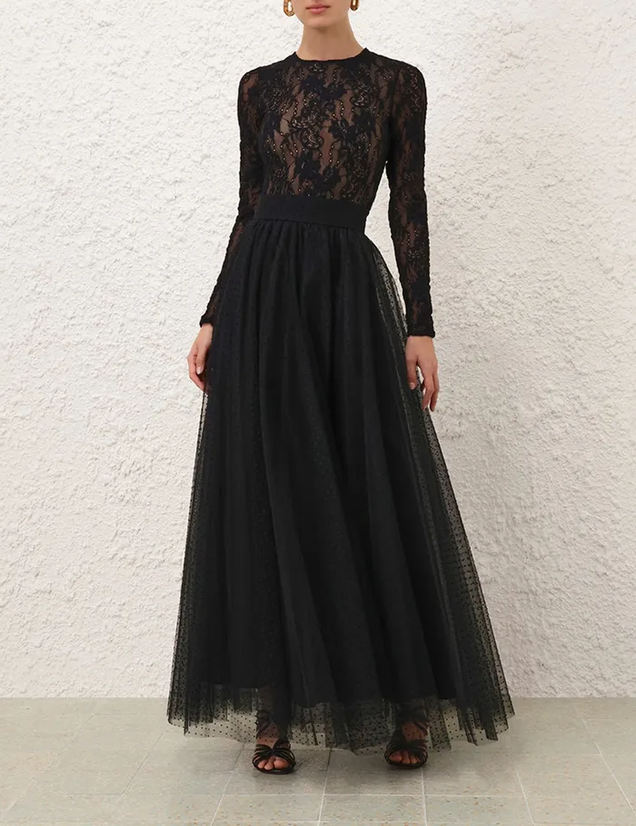 Women Zimmermann Clothing Tulle Skirt Black