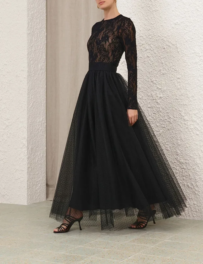 Women Zimmermann Clothing Tulle Skirt Black