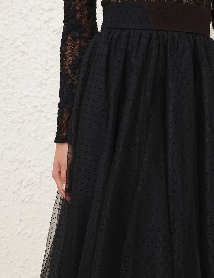 Women Zimmermann Clothing Tulle Skirt Black